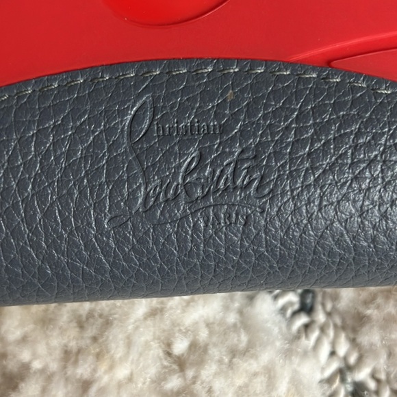Christian Louboutin wallet red and grey RARE - Picture 3 of 13